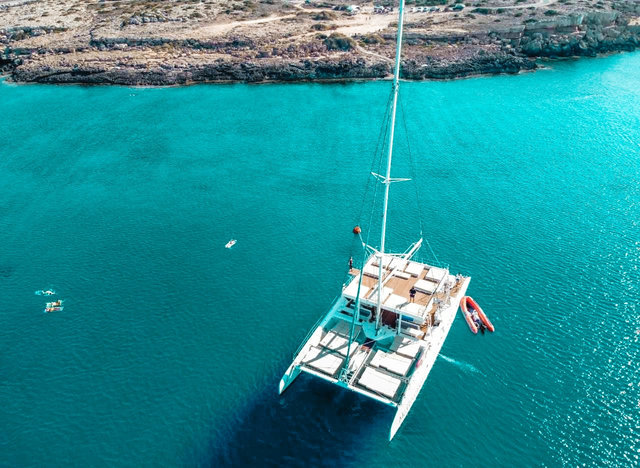 chill out boat trip at morning in Ayia Napa