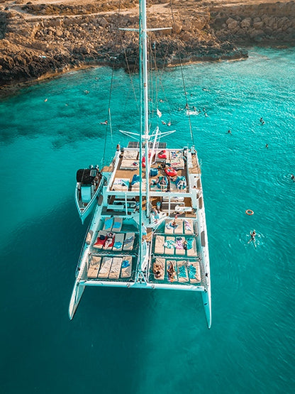 Boat at the sea in Ayia Napa