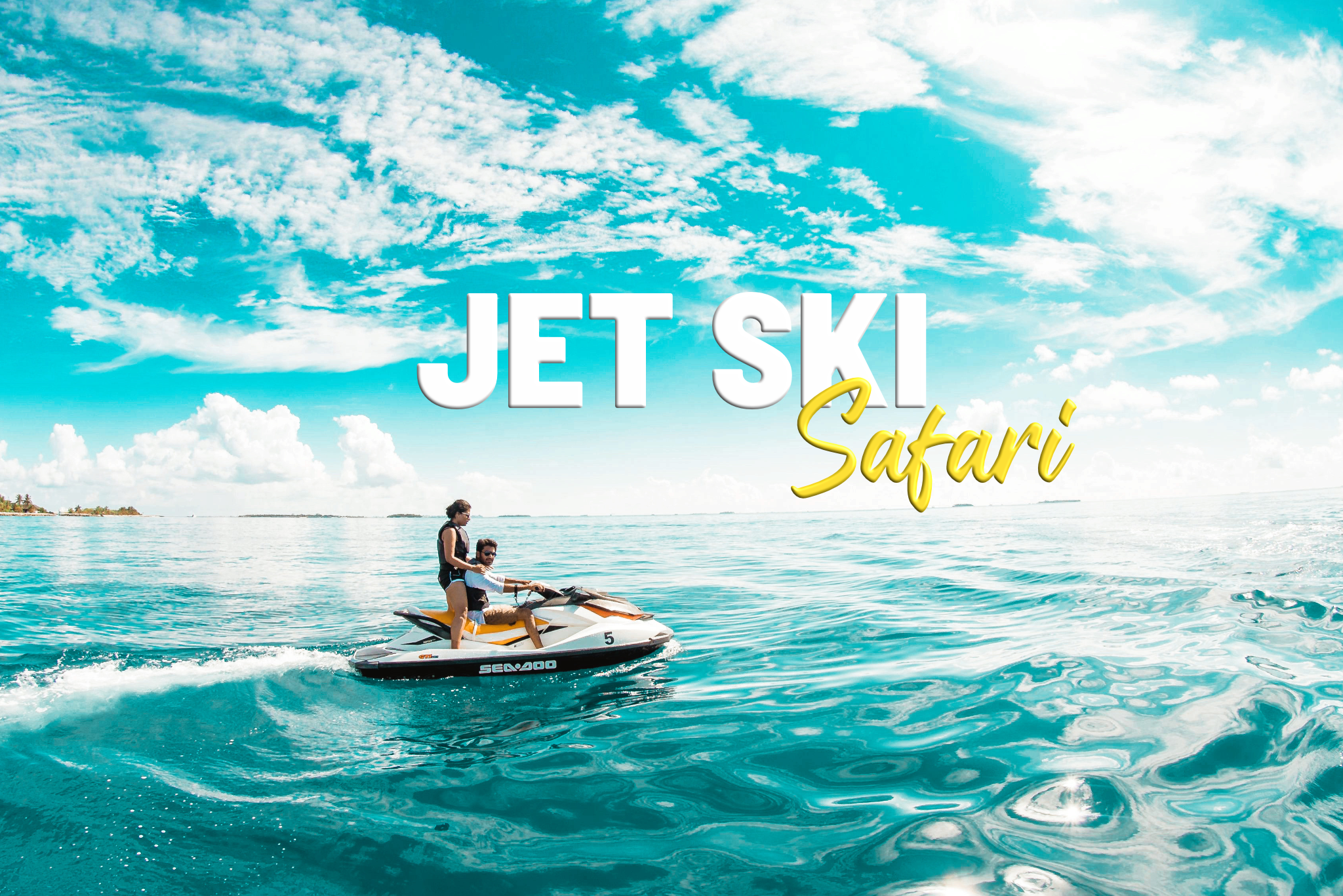 People doing the jet ski safari at Ayia Napa