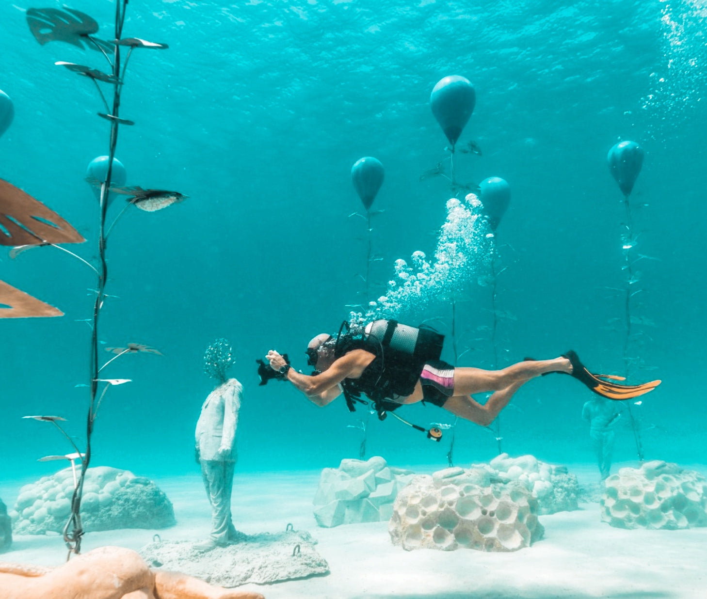 Person diving at Musan in Ayia Napa