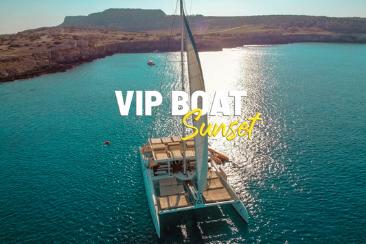 VIP at the sea at the sunset in Ayia Napa