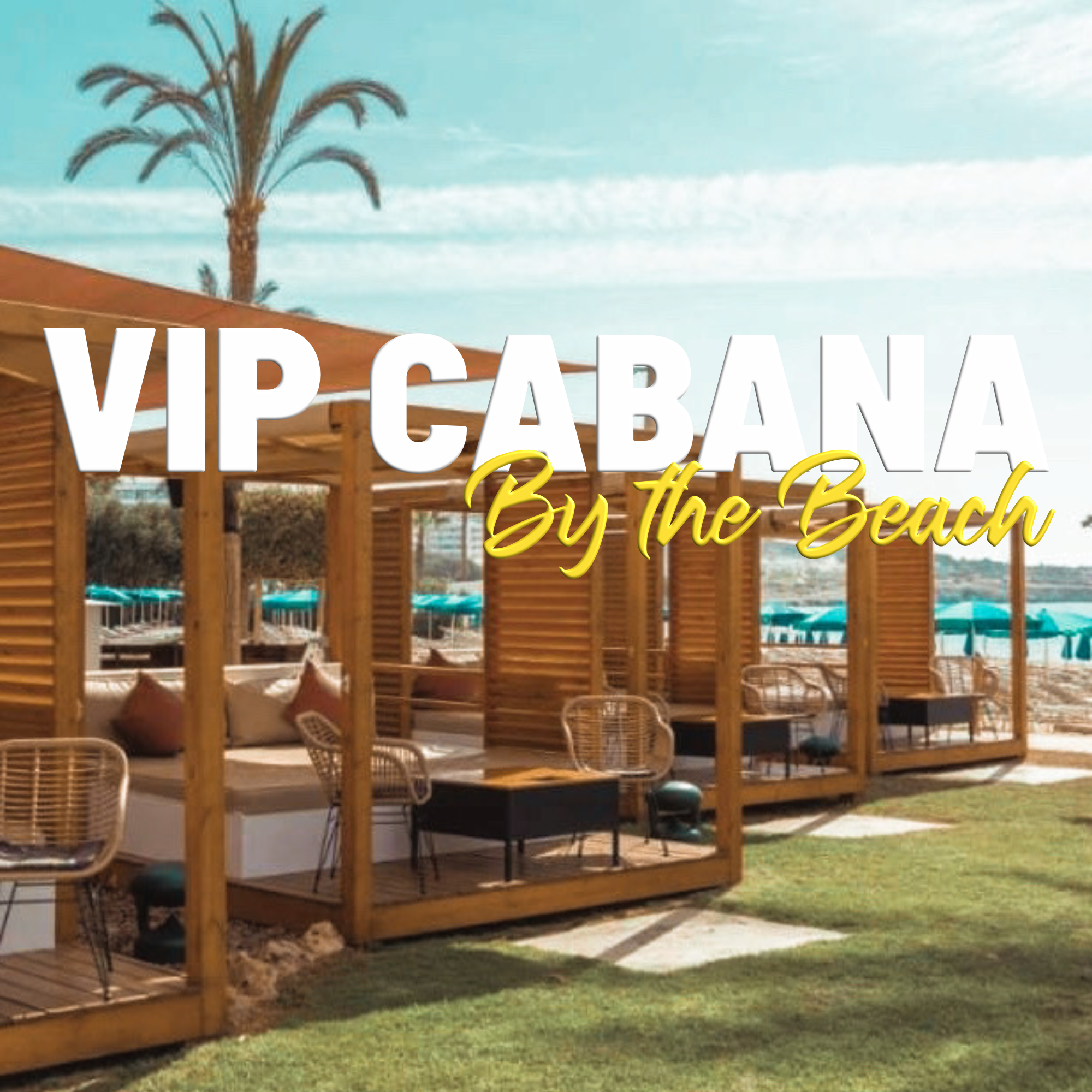 Cabana by the beach in Ayia Napa