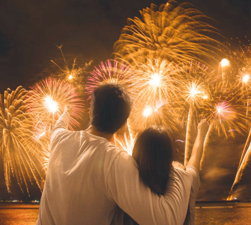 Fireworks at the yacht charter in Ayia Napa