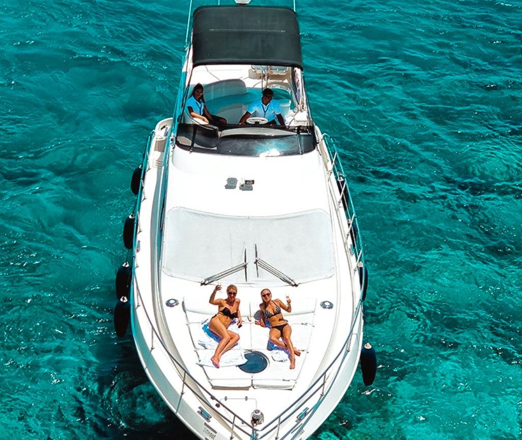 Girls in a yacht in Ayia Napa 